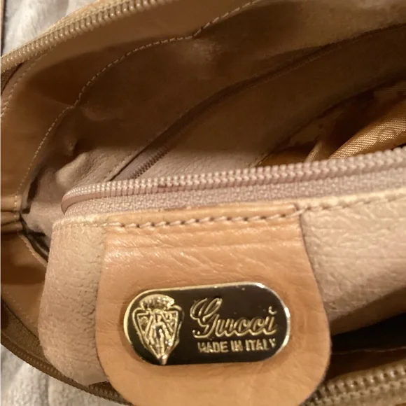 Gucci Tan and Brown Leather Crossbody Bag Vintage 80s OFFERS - Picture 2 of 16